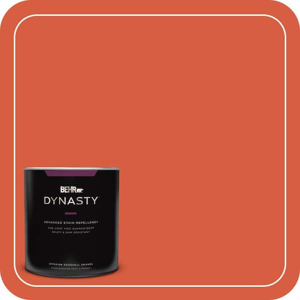 BEHR DYNASTY 1 qt. #200B-7 Fireglow Eggshell Enamel Interior Stain-Blocking Paint and Primer