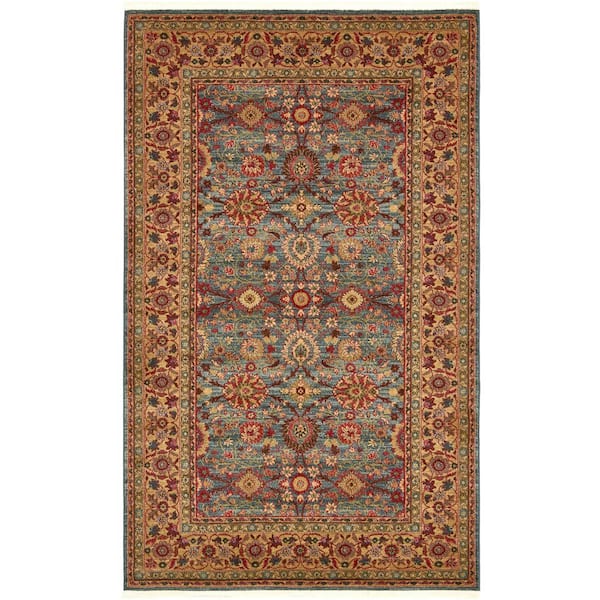 Unique Loom Edinburgh Monroe Blue 5' 0 x 8' 0 Area Rug