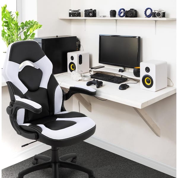 Hanover Commando Ergonomic Gaming Chair with Adjustable Gas Lift Seating  Lumbar and Neck Support