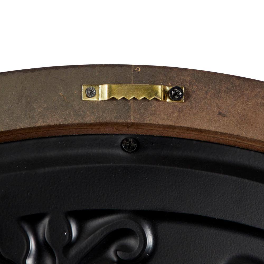 Brown Circular Wooden Tree Wall Decor with Weathered Finish