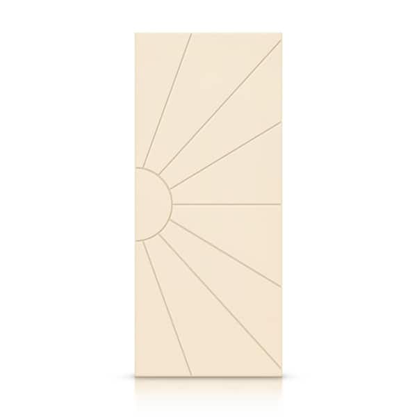 CALHOME 24 in. x 80 in. Hollow Core Beige Painted Composite MDF Interior Door Slab