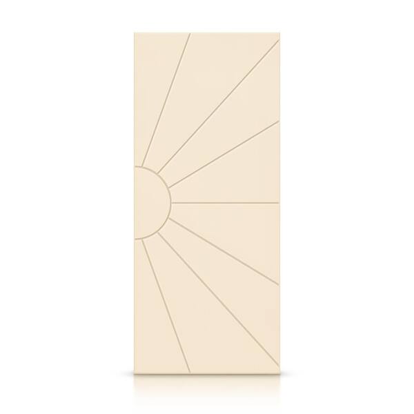 CALHOME 24 in. x 84 in. Hollow Core Beige Painted Composite MDF Interior Door Slab