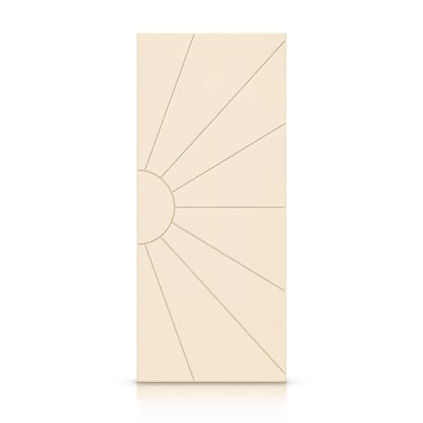 CALHOME 36 in. x 84 in. Hollow Core Beige Stained Composite MDF Interior Door Slab