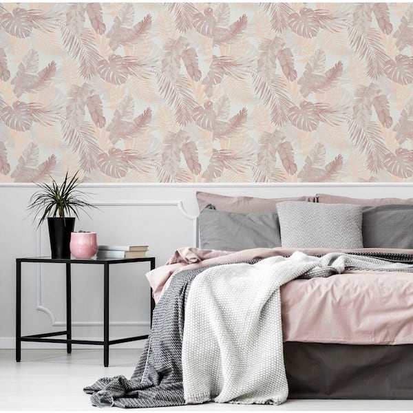 Pastel Blush Pink Marble Wallpaper Mural | MAIA HOMES