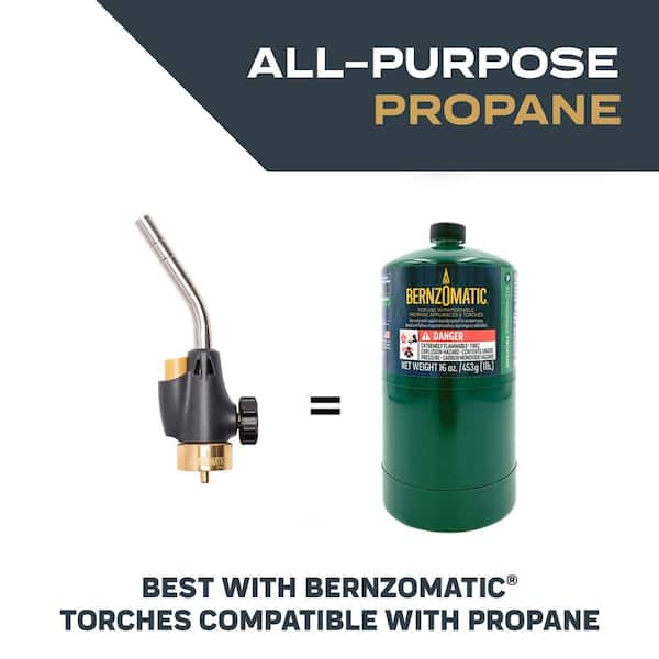 Bernzomatic 1 lb. All-Purpose Propane Gas Cylinder (2-Pack) 332773 - The  Home Depot