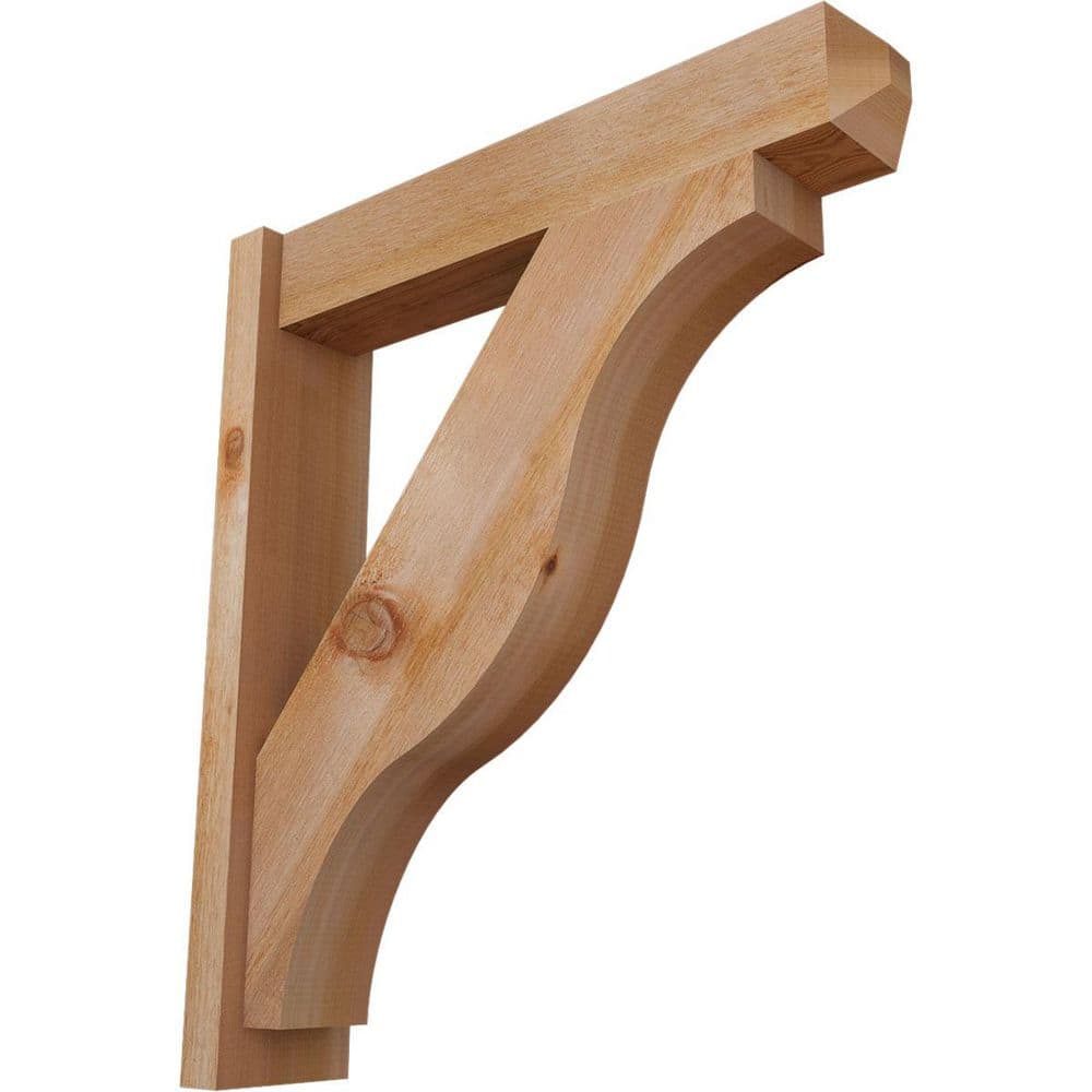 6 in. x 32 in. x 28 in. Western Red Cedar Fuston Craftsman Rough Sawn Outlooker price history on PriceWatchPro