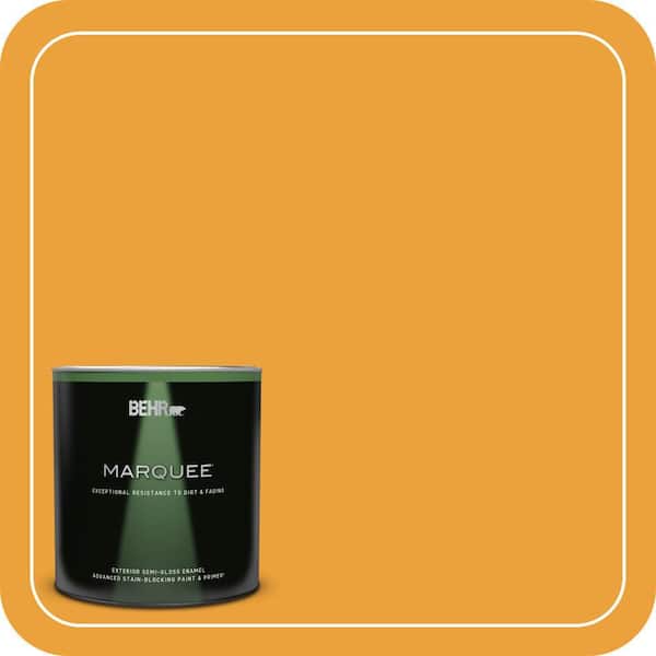 BEHR MARQUEE 1 qt. Home Decorators Collection #HDC-FL14-5 Gilded Leaves Semi-Gloss Enamel Exterior Paint & Primer