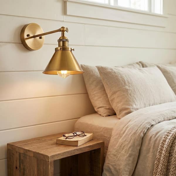 matrix decor 1-Light Golden Sconce Wall Light MDBH11809110V - The