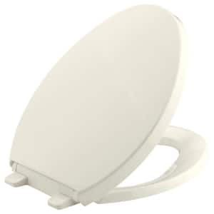 Saile Elongated Closed Front Toilet Seat in Biscuit