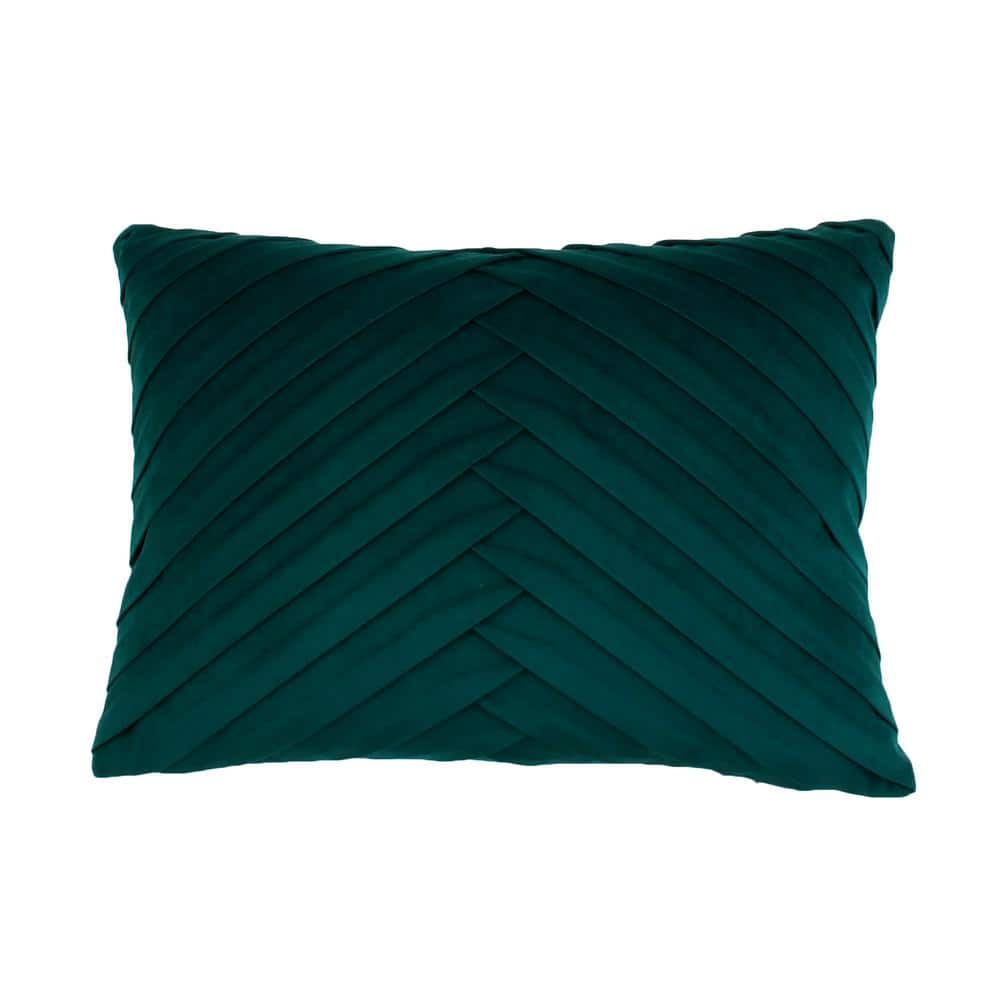 Decor Therapy James 14 x 20 Eden Pleated Velvet Throw Pillow