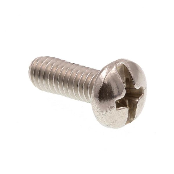 Prime-Line #8-32 x 1/2 in. Grade 18-8 Stainless Steel Phillips/Slotted Combination Drive Pan Head Machine Screws (100-Pack)