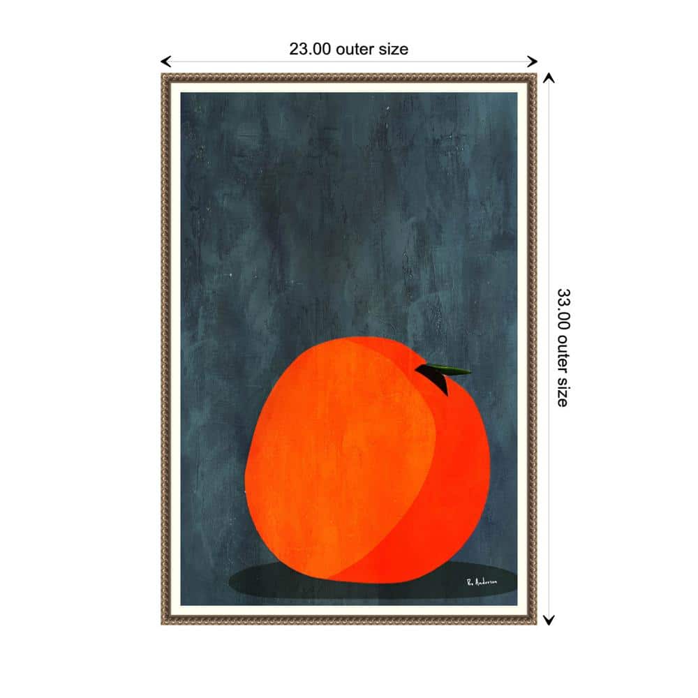 Large Bronze Framed Still Life Apple Canvas Print