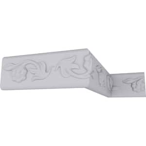 SAMPLE - 5/8 in. x 12 in. x 2-1/8 in. Urethane Kent Running Flower Panel Moulding