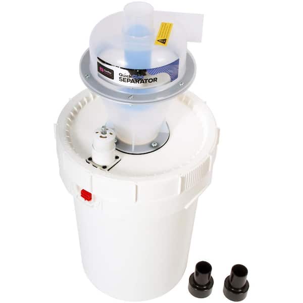 Assembled Quick Click Dust Separator with 12 Gallon Locking Collection Bin and Air Relief