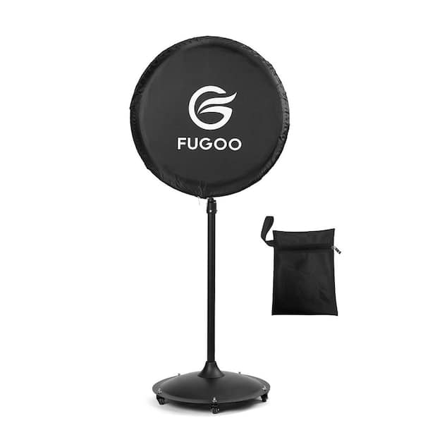 24 in. Heavy Duty Waterproof Outdoor Fan Cover Black,Fit in Pedestal/ Wall Mount Fans, Dustproof Protection,UV Resistant