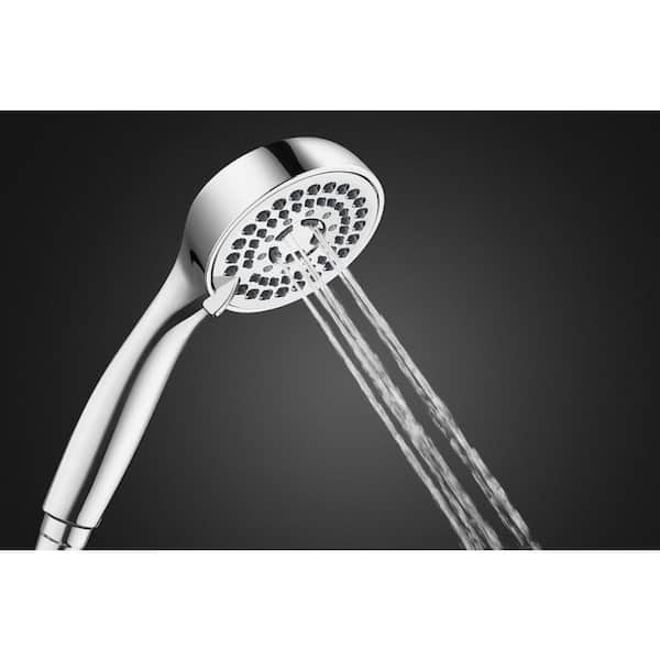 6-spray 5.5 in. Dual Shower Head and Handheld Shower Head in Chrome 6-spray 5.5 in. Dual Shower Head and Handheld Shower Head in Chrome
