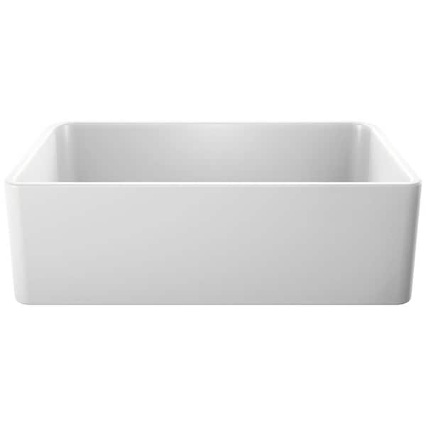 Blanco CERANA Farmhouse Apron-Front White Fireclay 33 in. Single Bowl Kitchen Sink