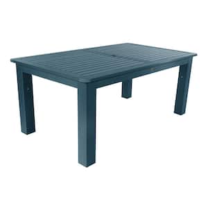 Nantucket Blue Rectangular Recycled Plastic Outdoor Dining Table
