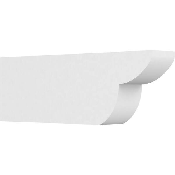 Ekena Millwork 5 in. x 10 in. x 30 in. Standard Crestline Architectural Grade PVC Rafter Tail Brace