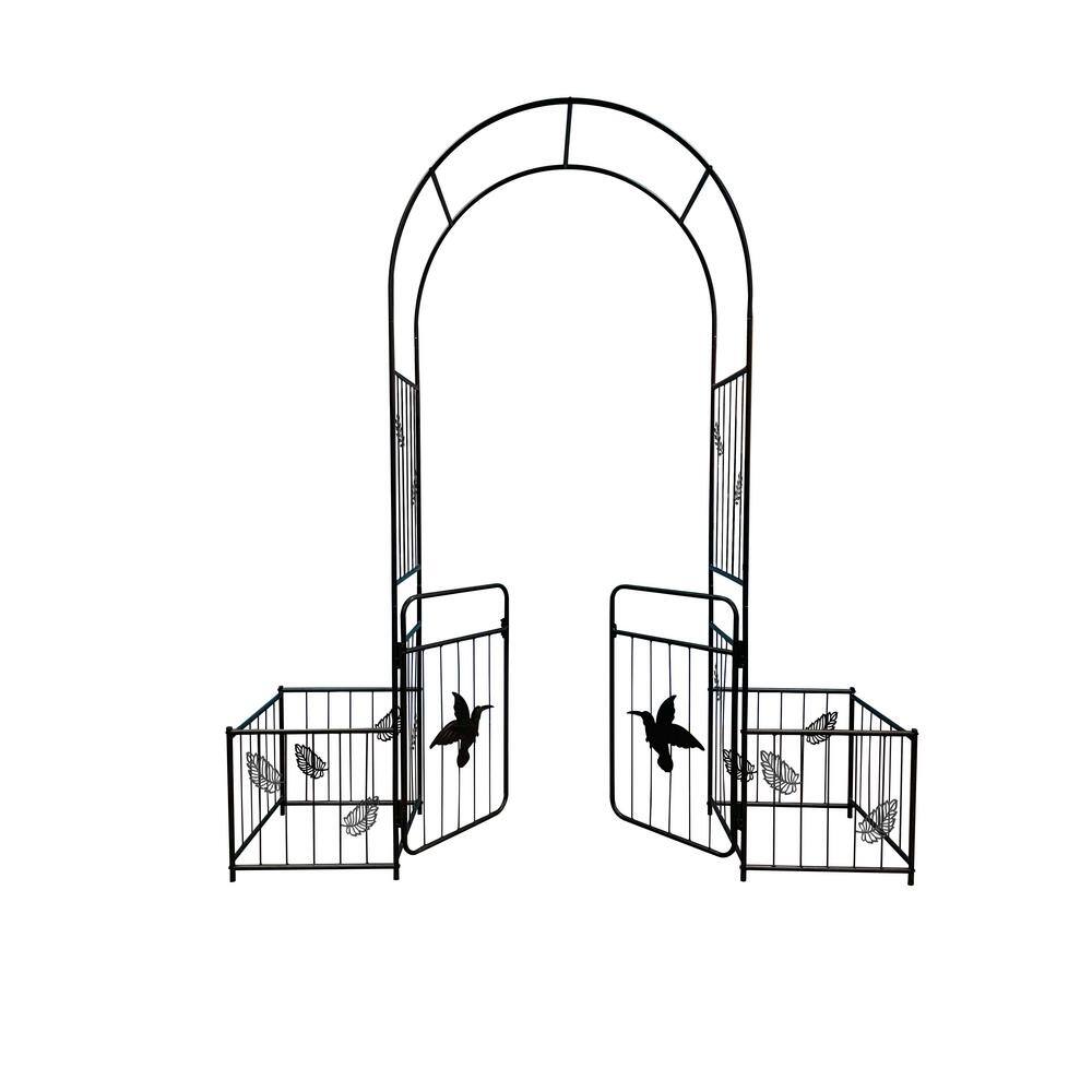 87 .00 in. Metal Garden Arch Garden Arbor Trellis, Climbing Plants Support, Wedding Arch Party Events price history on PriceWatchPro