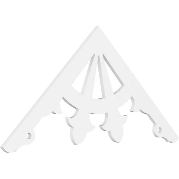 Ekena Millwork Riley 1 in. D x 27-1/2 in. W x 60 in. L Signature Urethane Gable Pediment