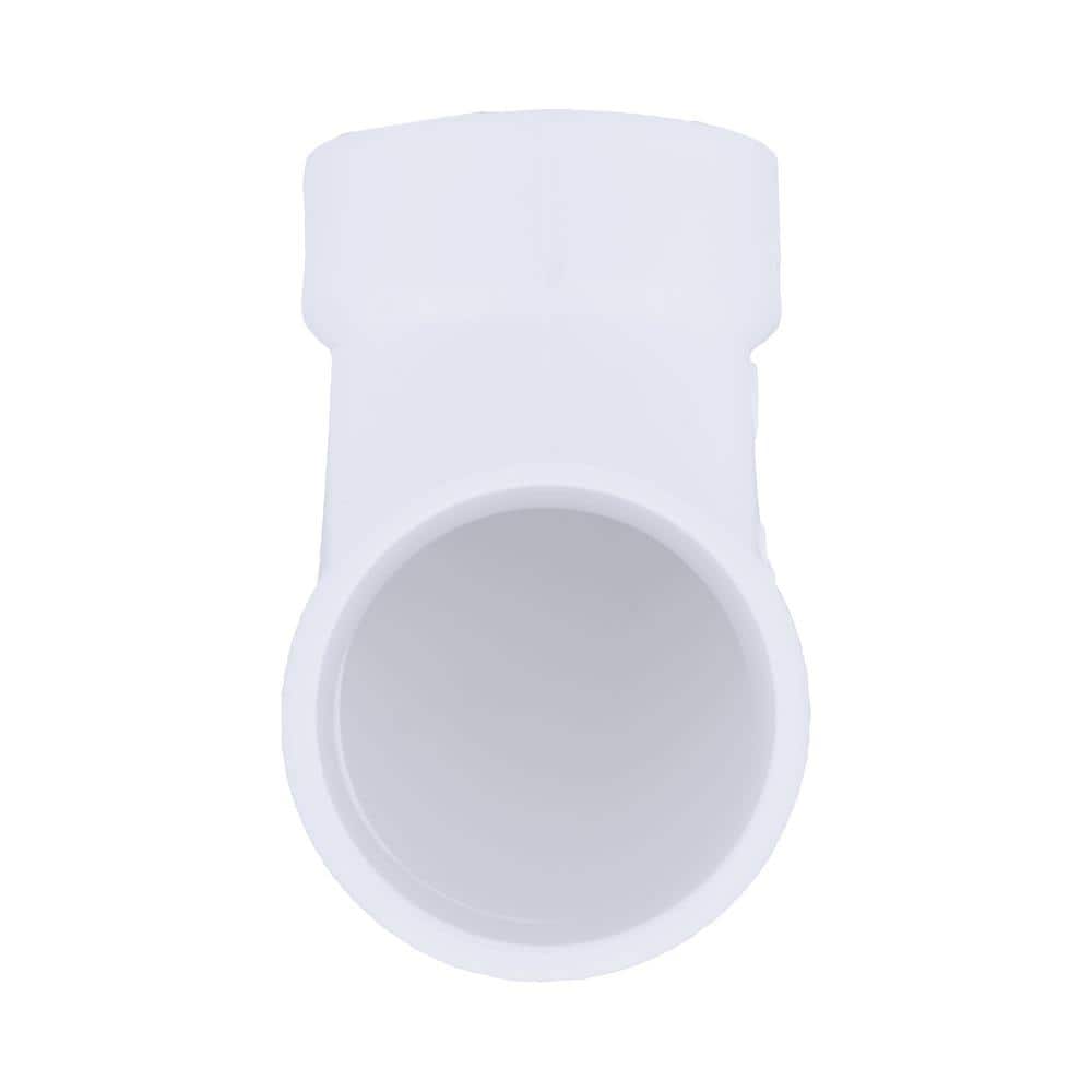 Charlotte Pipe 1-1/2 in. White PVC DWV 90 Degree Street Elbow