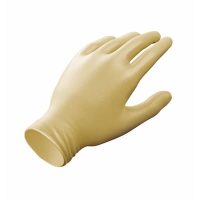 Size 10 Large BLACK Polyco Jet HD Natural Rubber Glove