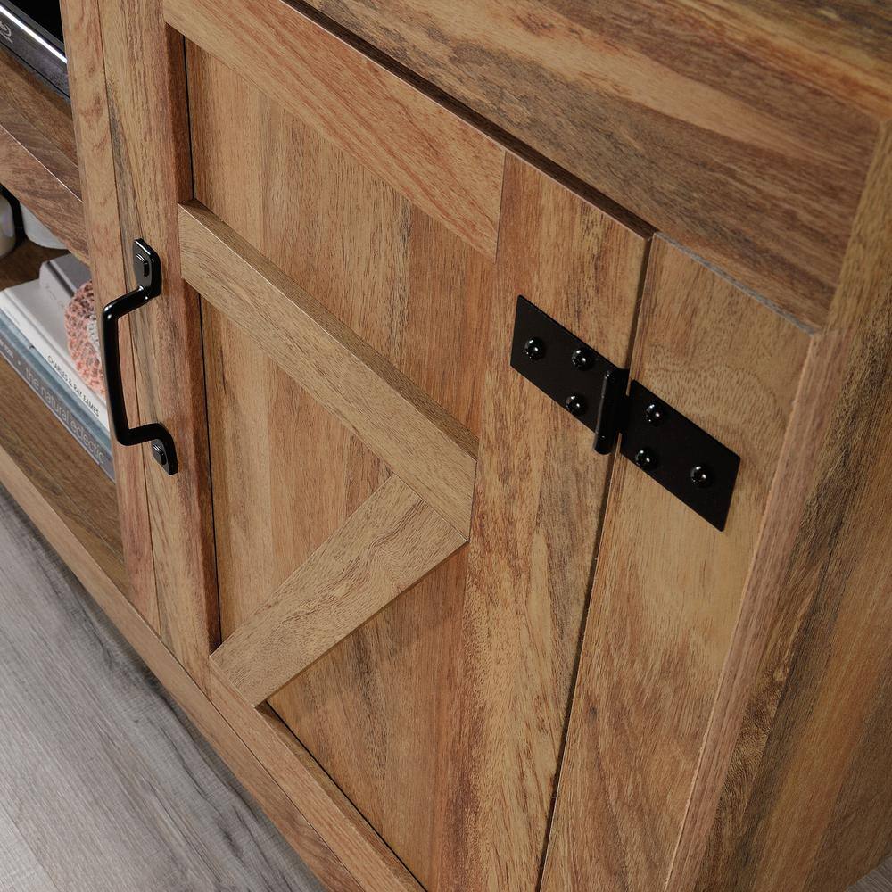 Sindoori Mango Farmhouse TV Stand with Cabinets