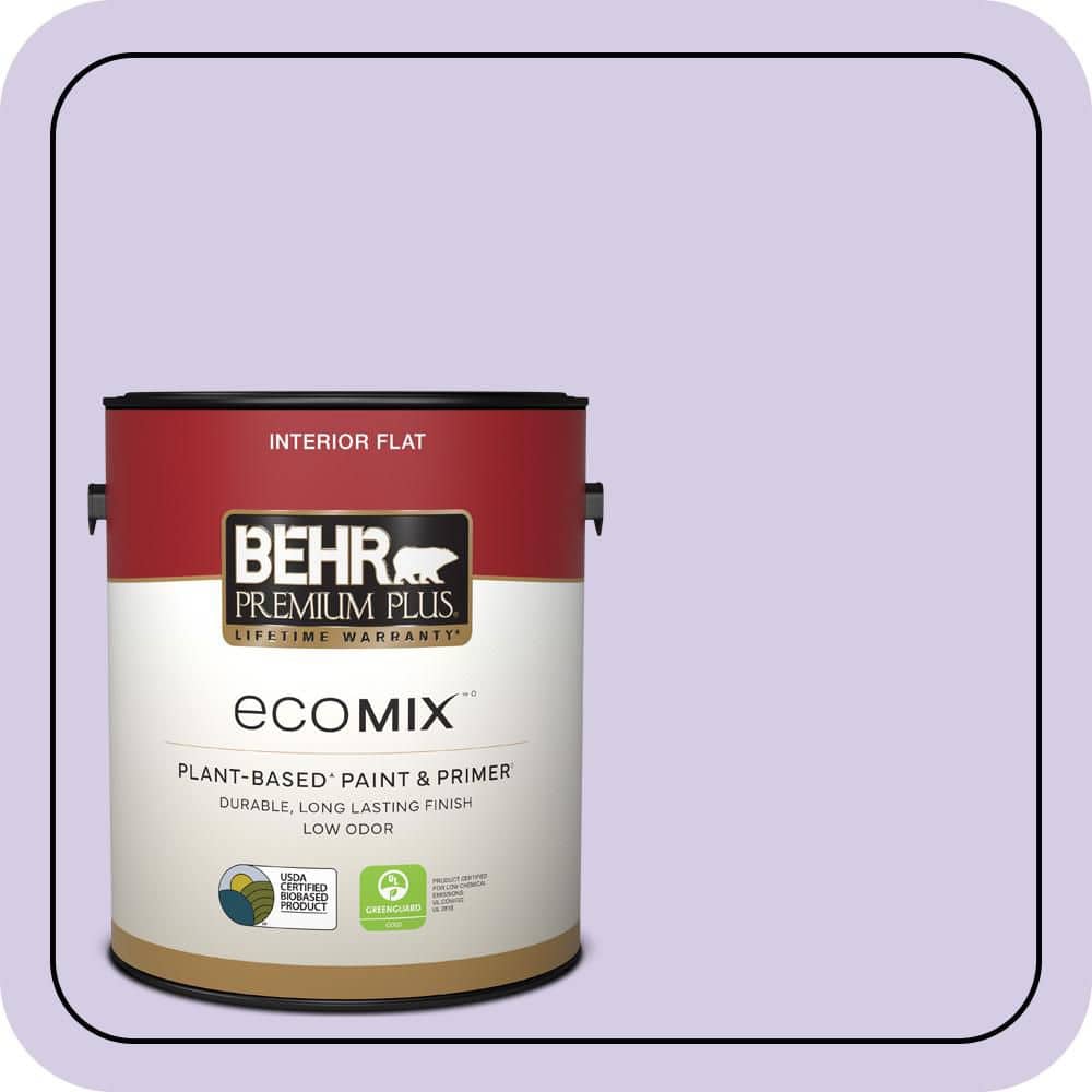 1 gal. #640A-3 Potentially Purple Flat EcoMix Plant-Based Interior Paint & Primer price history on PriceWatchPro