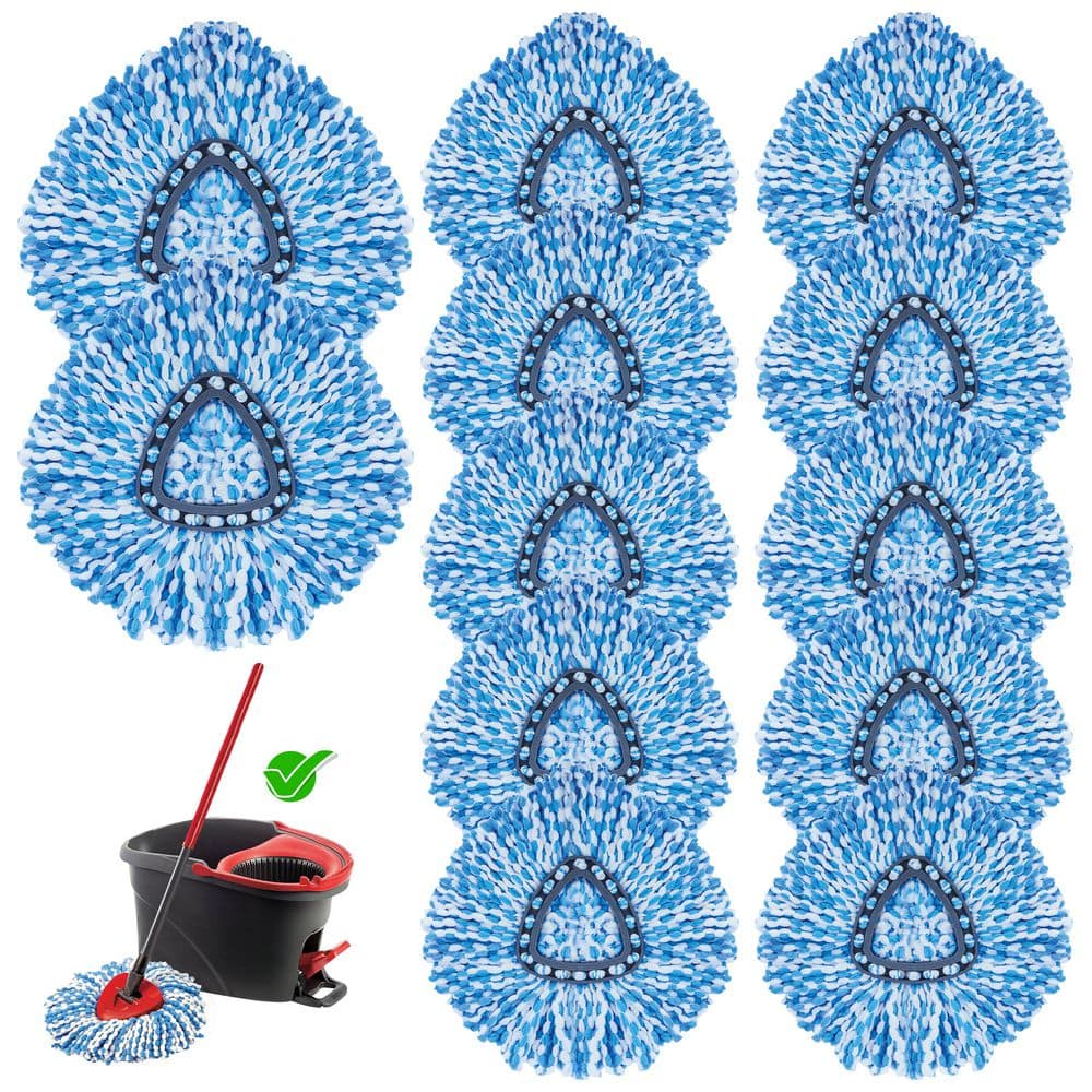 Microfiber Spin Mop Head Replacement Refill, Highly Absorbent and Machine Washable, Blue (12-Pack) price history on PriceWatchPro
