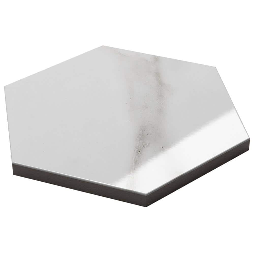 Santorini Statuario White 5.9 in. x 0.35 in. Polished Porcelain Floor and Wall Tile Sample price history on PriceWatchPro