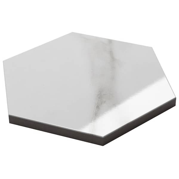 Ivy Hill Tile Santorini Statuario White 5.9 in. x 0.35 in. Polished Porcelain Floor and Wall Tile Sample
