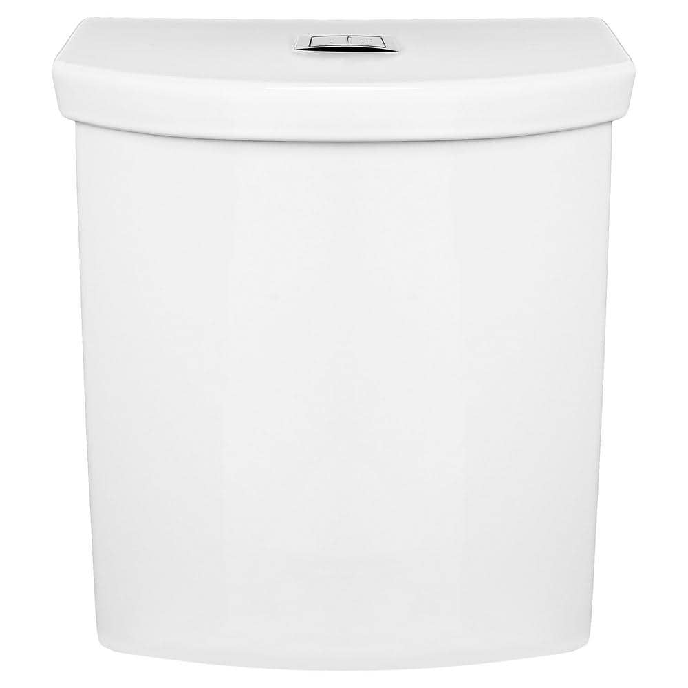 White Vitreous China Dual Flush Toilet Tank with Top Lever