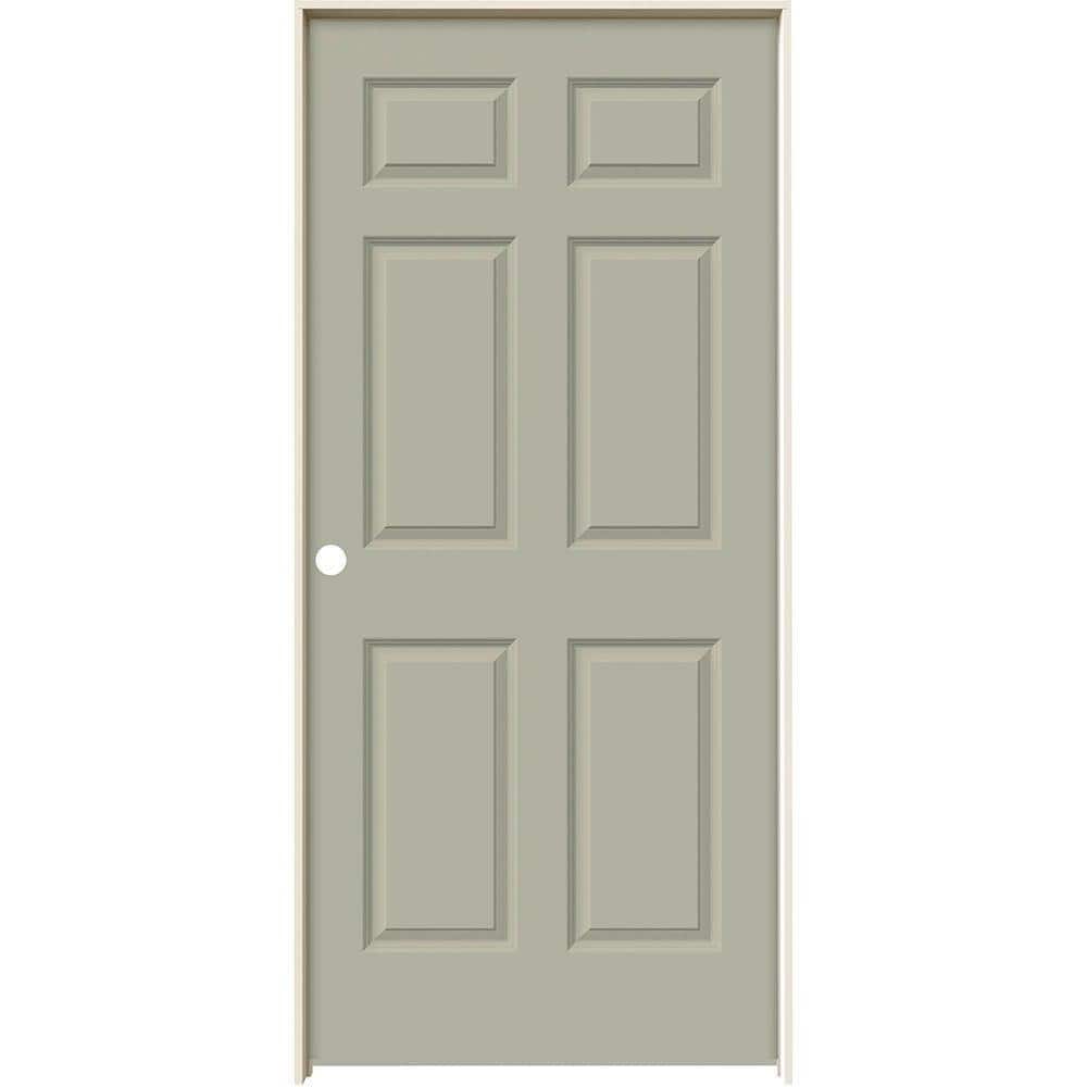 JELD-WEN 36 in. x 80 in. Colonist Desert Sand Painted Right