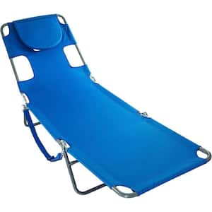Beach Blue Aluminum Folding Beach Chair