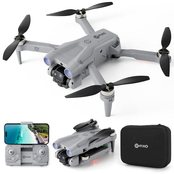 CONTIXO F21 Drone: 1080P Camera, Brushless Motor, Foldable, Obstacle Avoidance, Follow Me, Altitude Hold, Headless Mode