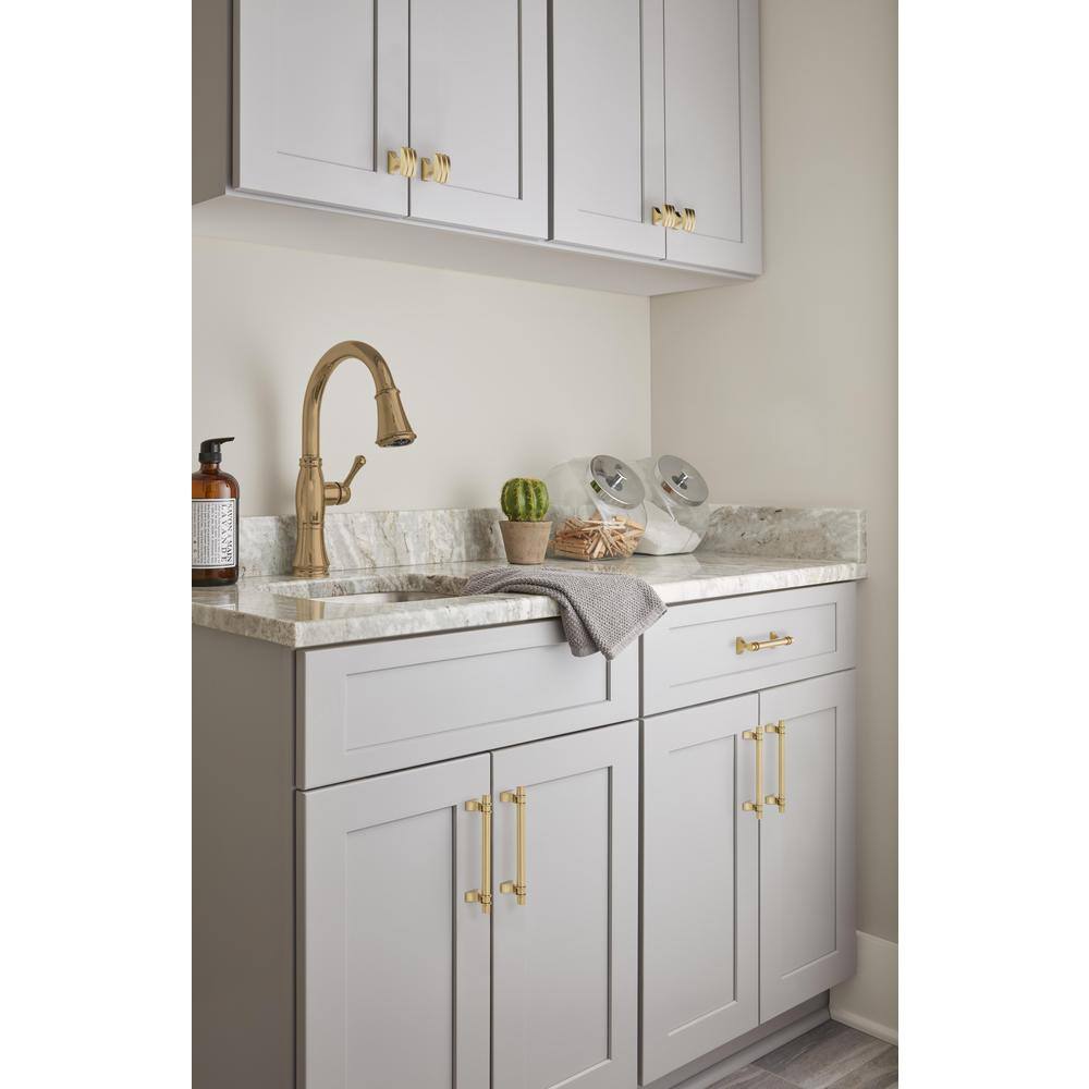 Champagne Bronze Modern Bar Cabinet Pull with Mounting Hardware