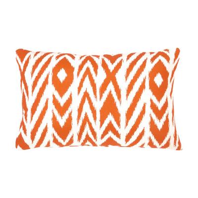 orange lumbar outdoor pillows