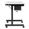 Studio Designs Deluxe 41 Wide Craft Station Black / White Mobile