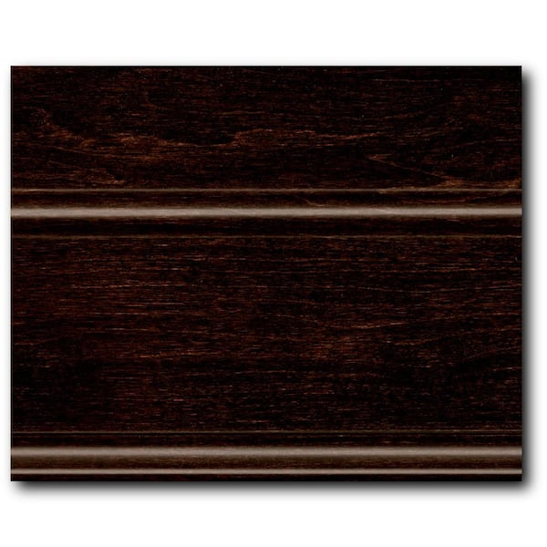 KraftMaid 4 in. x 3 in. Finish Chip Cabinet Color Sample in Peppercorn Maple
