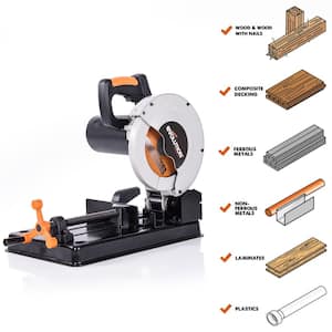 10 Amp 7-1/4 in. Chop Saw with Multi-Material 20-T Blade