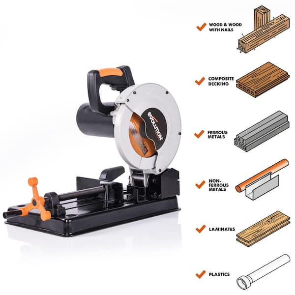 10 Amp 7-1/4 in. Chop Saw with Multi-Material 20-T Blade