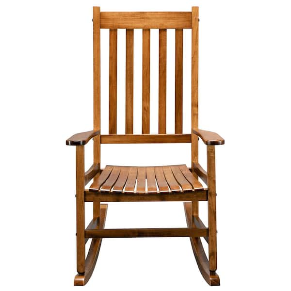 Winado Natural Wood Outdoor Rocking Chair