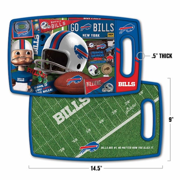 NFL Buffalo Bills Personalized Bamboo Cutting Board- 10x14