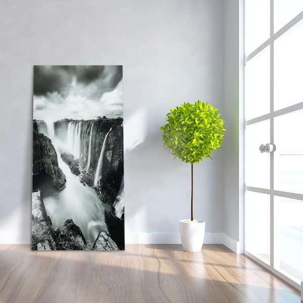Empire Art Direct "The Falls" Frameless Free Floating Tempered Art Glass by EAD Art Coop Wall Art