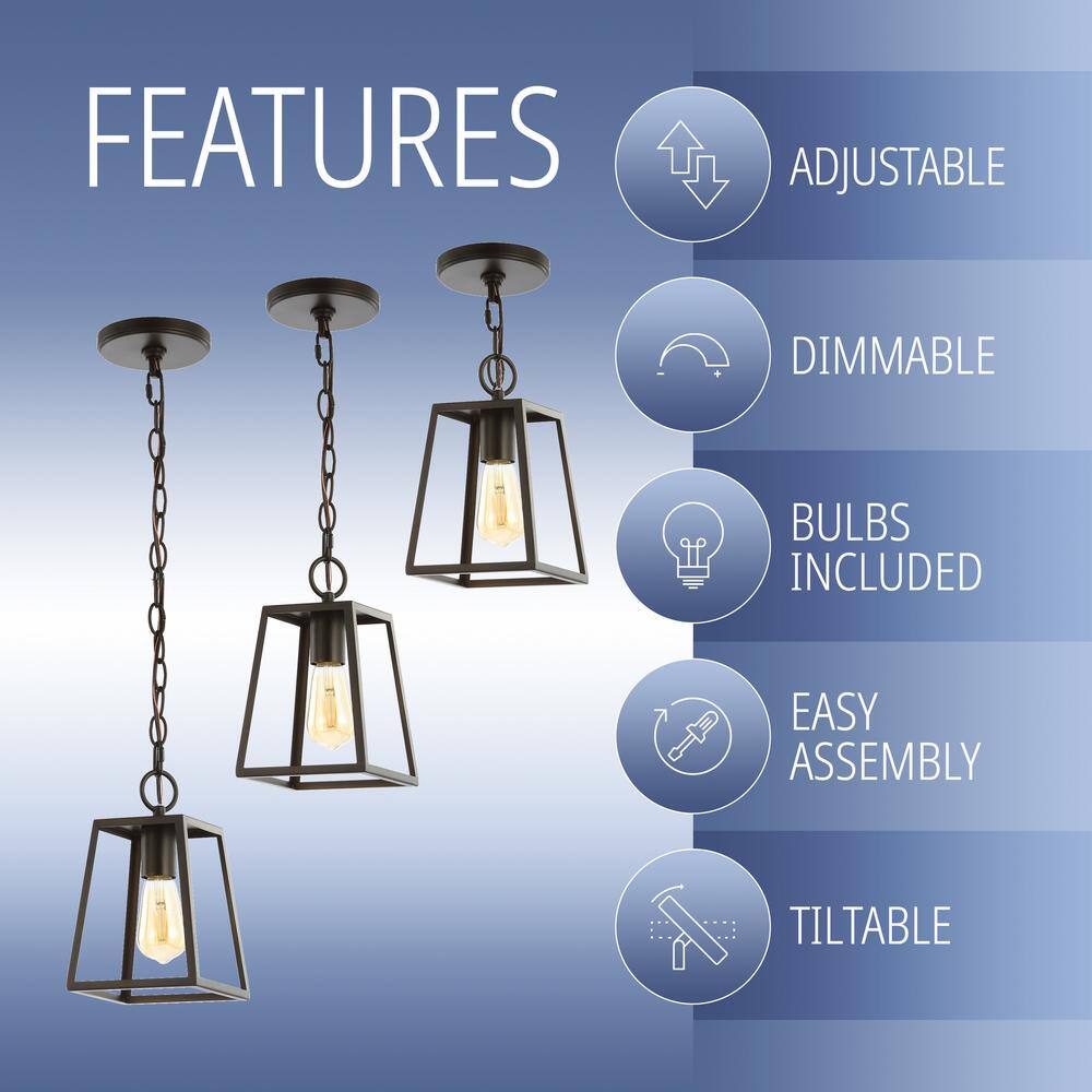 Ira 6.25" Oil Rubbed Bronze LED Pendant Light
