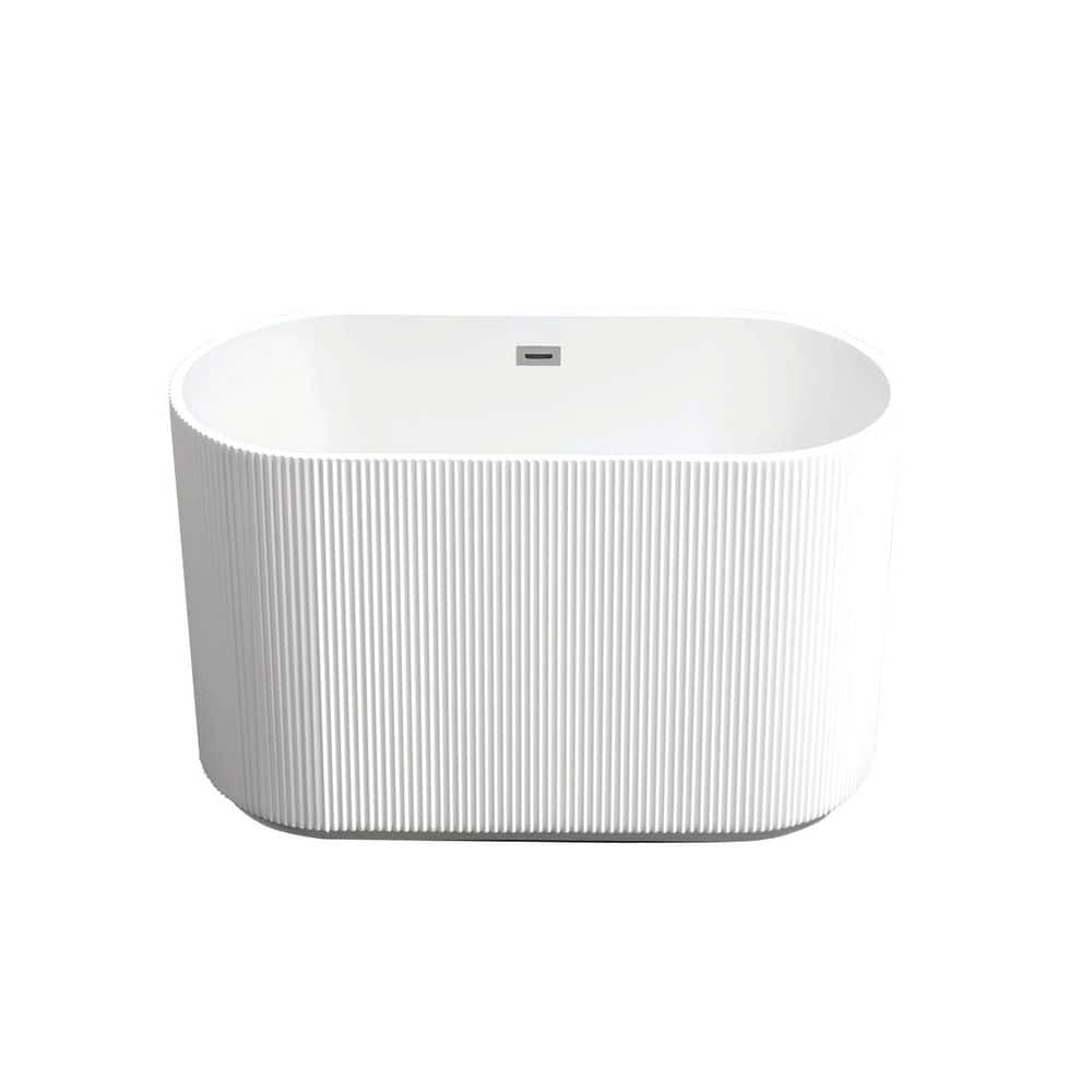 59.1 in. x 29.5 in. Acrylic Soaking Bathtub Stand Alone Soaker Tub with Center Drain in White,cUPC Certified price history on PriceWatchPro