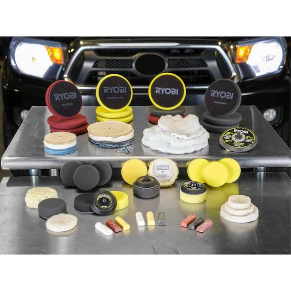 Sudopru car buffers and polishers kit for drill, 14pcs drill polishing  wheel foam ball buffing pads