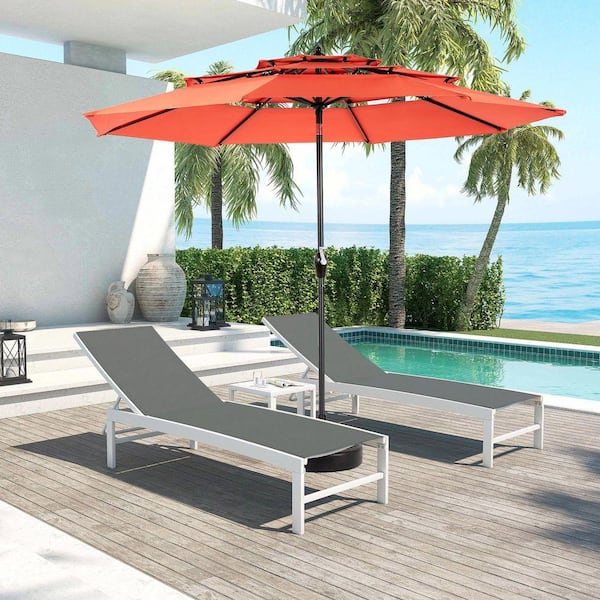 10 ft aluminum market auto tilt patio umbrella in chili ft. Wine Red Olefin Canopy Introducing our cutting Pure Garden 10 ft. Aluminum