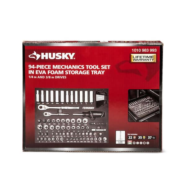 Husky Mechanics Tool Set in EVA Foam (94-Piece) H94MTSEVAN - The
